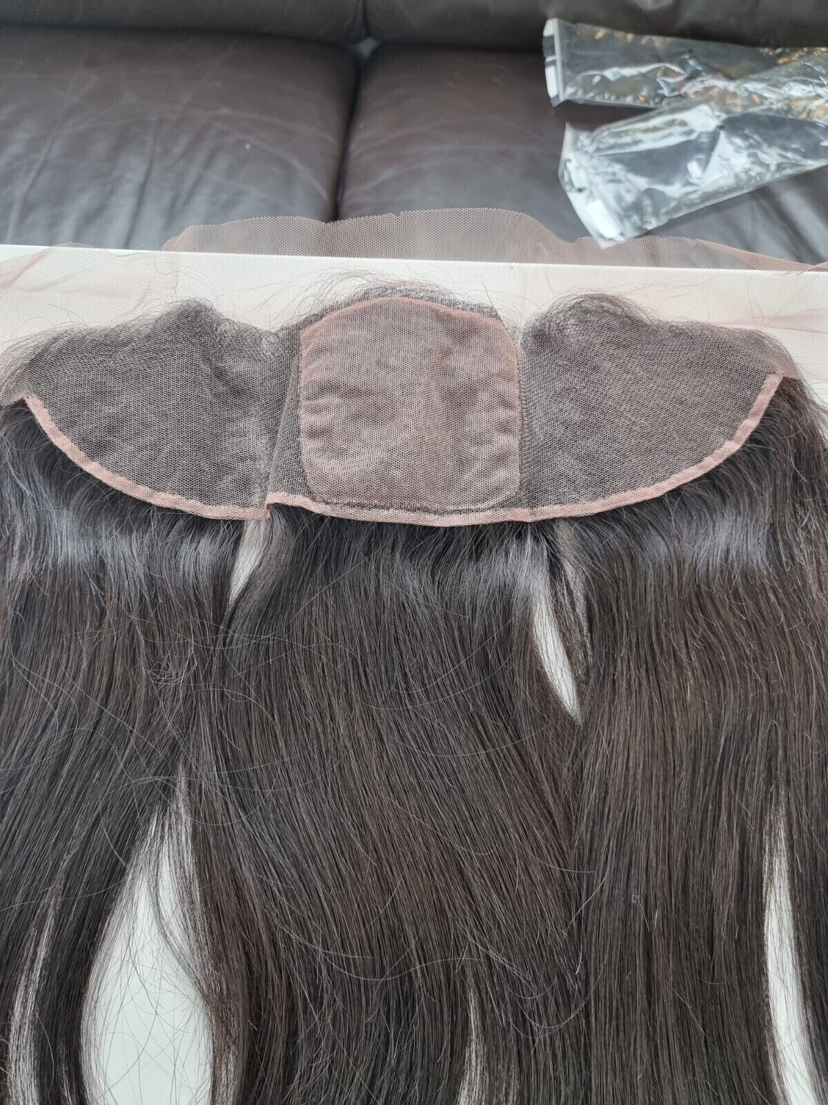12A 20INCH 13X4 SILK BASE FRONTAL BRAZILIAN VIRGIN HUMAN HAIR STRAIGHT 1B# 90g
