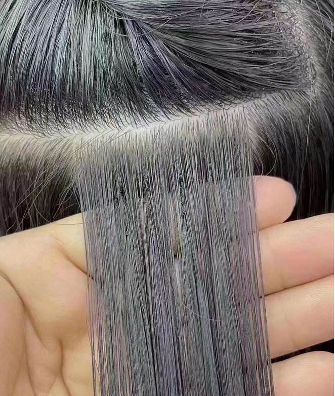 Second Generation Feather Hair Extension Micro Woven Feather 6D Double Line