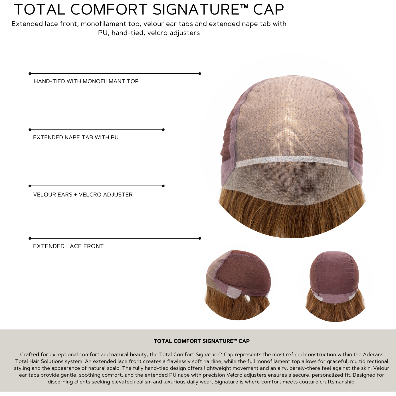 FARREN Wig by AMORE, ANY COLOR! Heat-Friendly! Hand-Tied, Mono Top + Lace Ft NEW