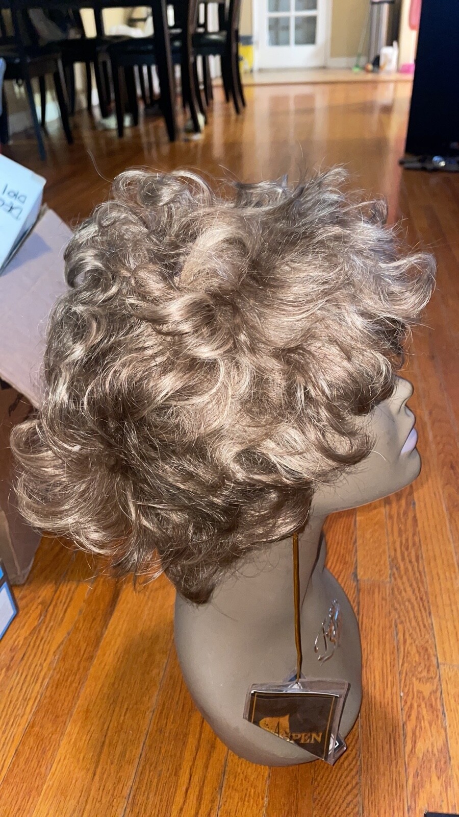 aspen human hair wig was on display but never worn color 10/16 style CH 25/rose