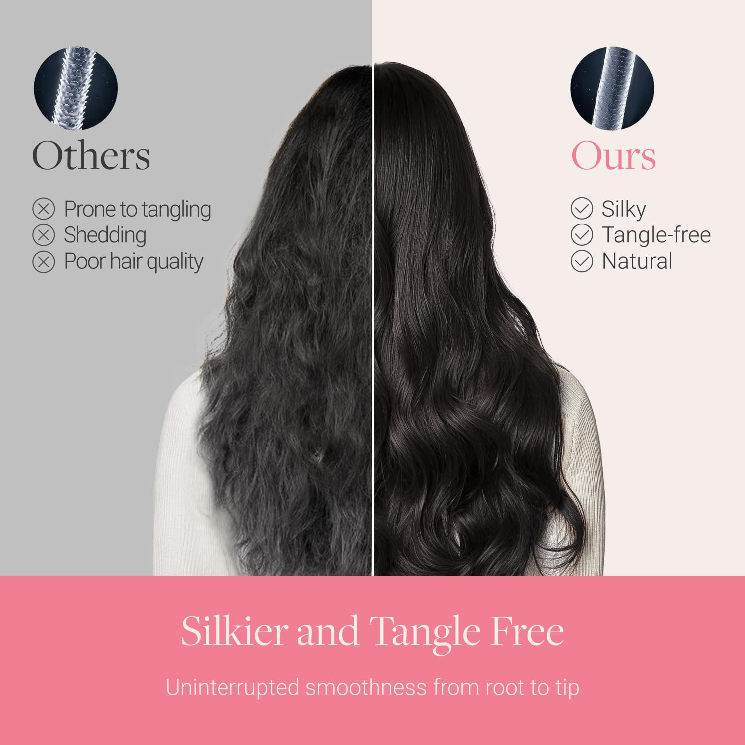GOO GOO Genius Clip in Hair Extensions, 14inch 110g 7pcs, Seamless PU Clip in Ha