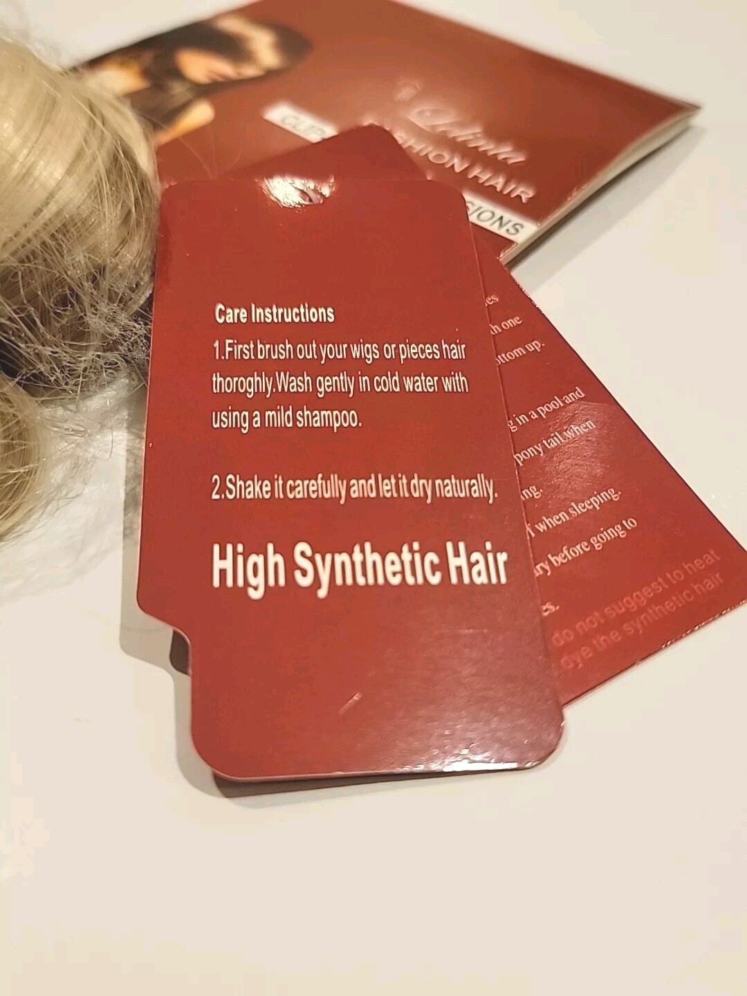Florata Fashion Hair Clip-In Hair EXTENSIONS BLONDE. High Synthetic Hair 26″