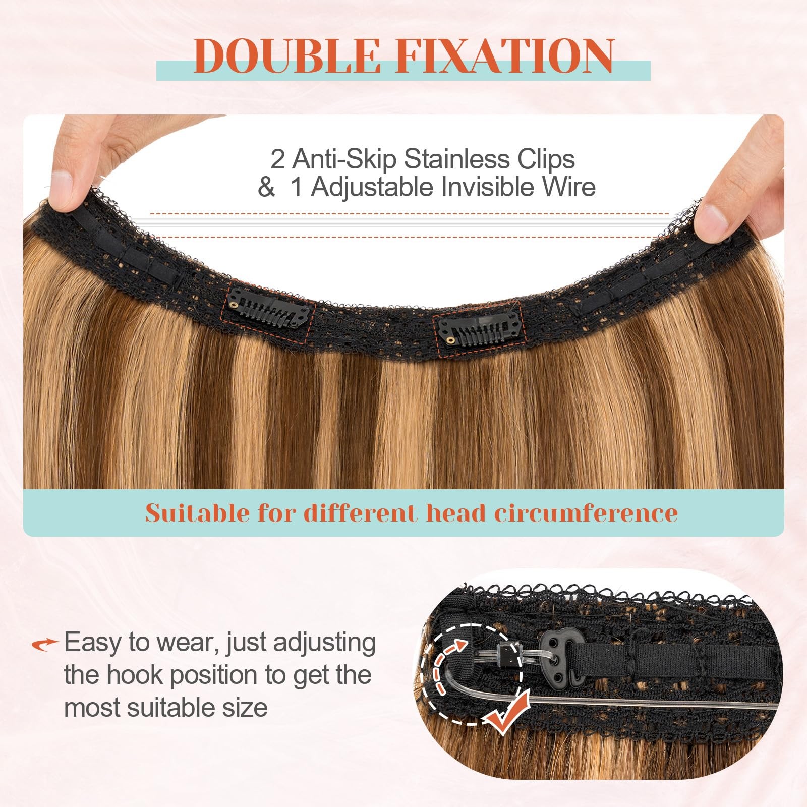 Benehair Halo Blonde Hair Extensions For Women 100 Human Hair Invisible Wire