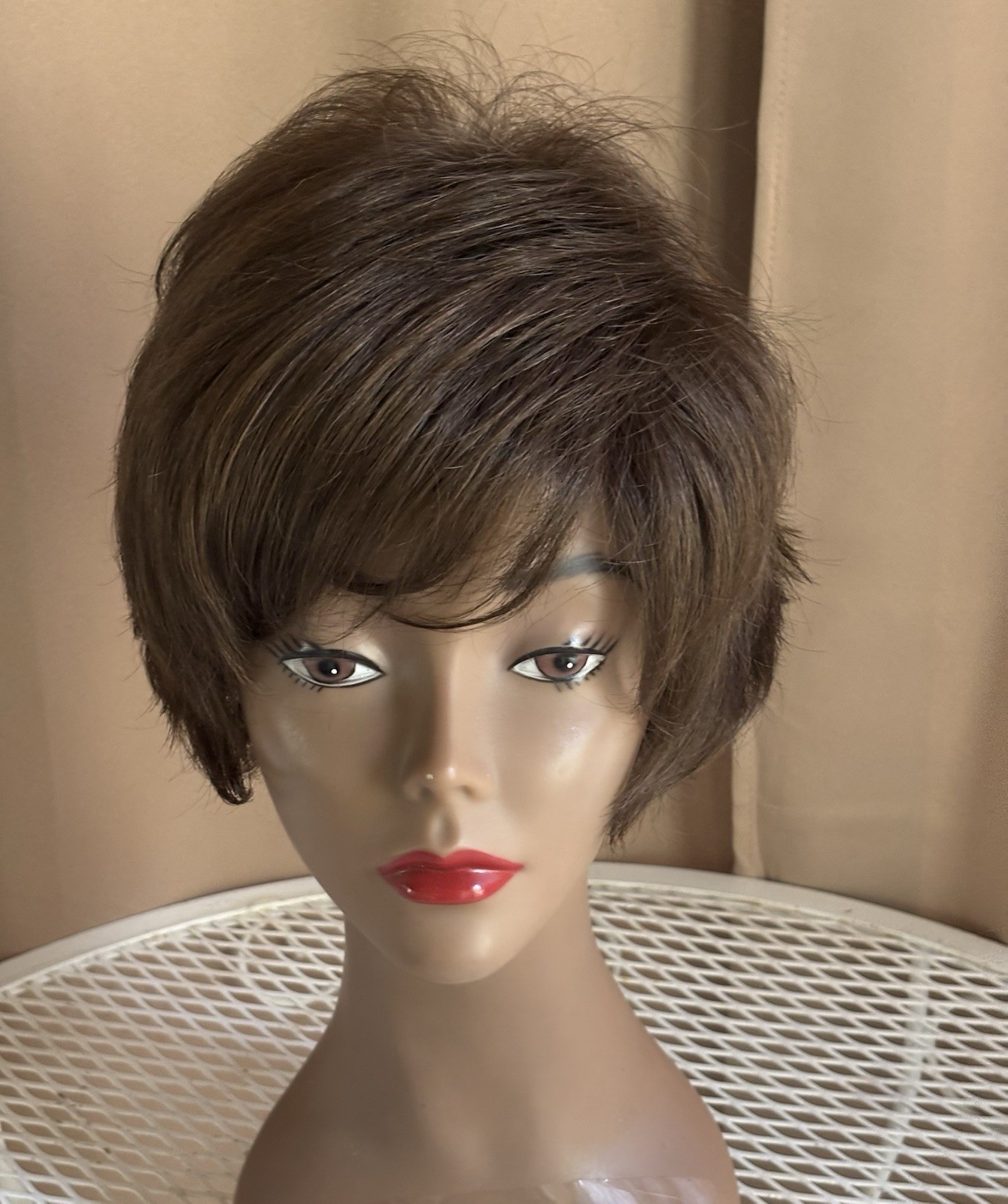 Euronext Wig Synthetic Wig Ginger Brown Sz Average Layered Razor Cut Z-5