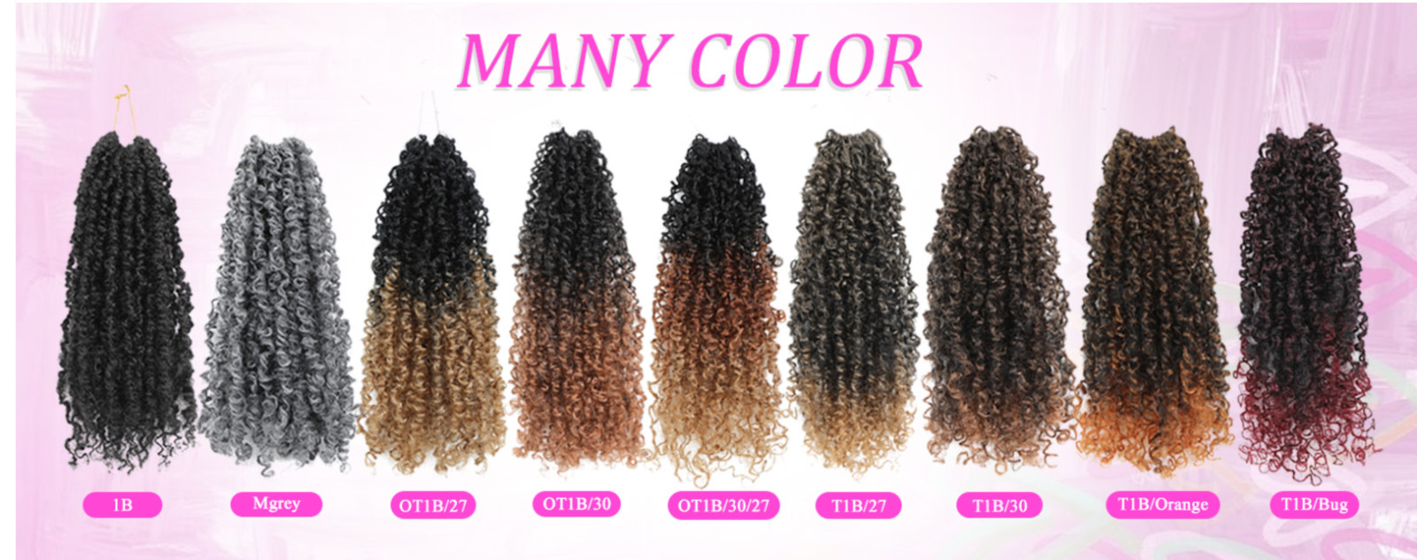 Pre-Looped Crochet Lightweight Braids 10 Inch Yanky Twist Crochet – 7 Pack