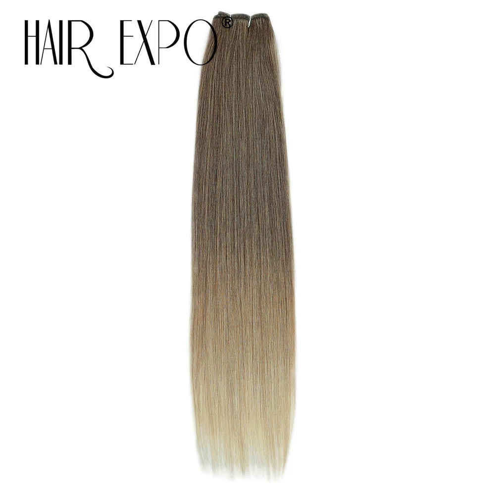 Smooth Long Ombre 26Inch Synthetic Yaki Straight Hair Bundles 150g Natural Hair