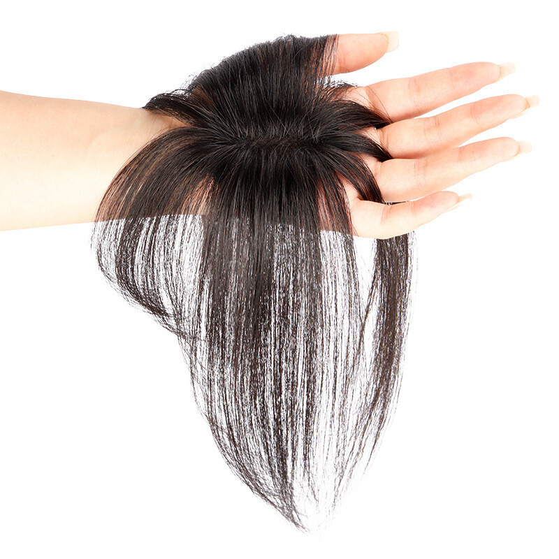 Clip In Human Hair Straight BangsToppers -For Women Thin Hair Top Replacement