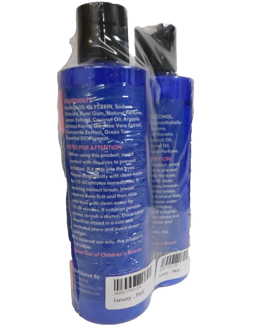 Erosmile Luxury Wig Shampoo & Conditioner Set ,Synthetic & Natural Hair Wigs