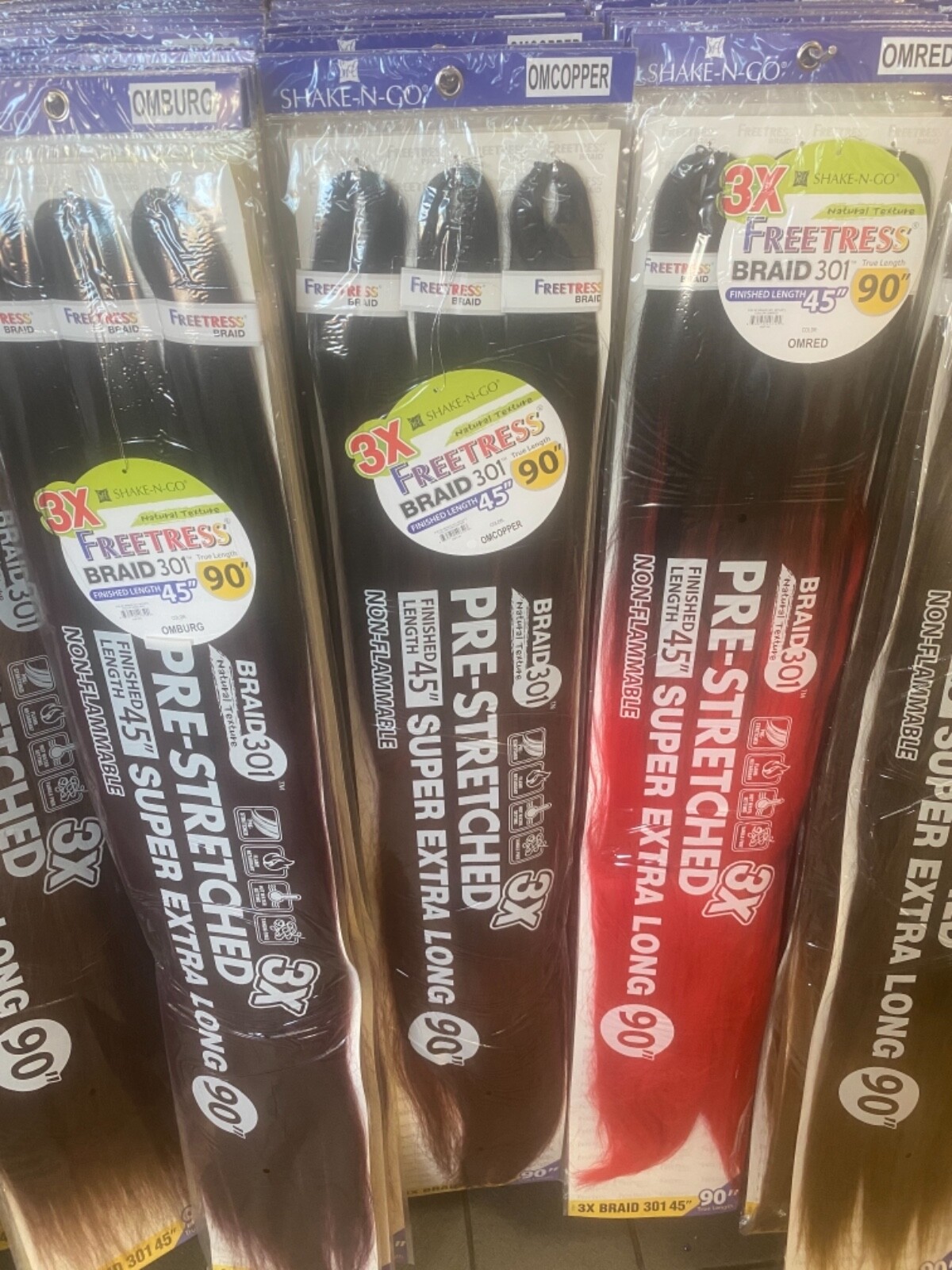 Freetress Braid 301 Pre-Stretched Super Long 90″ Braiding hair ALL COLORS