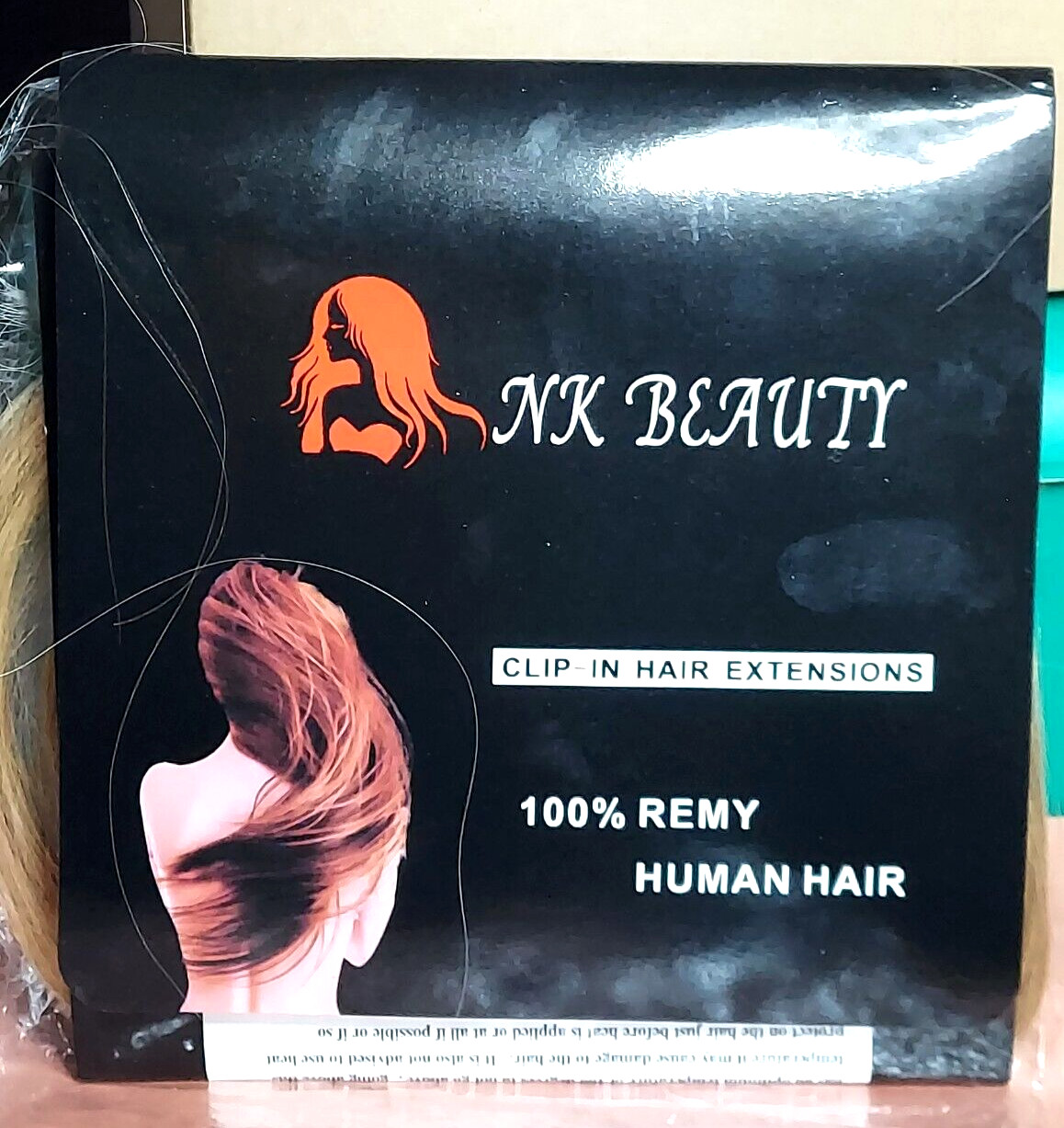 3 bundle Blonde Clip Hair Extension Silky 100% Remy Human Hair 19″