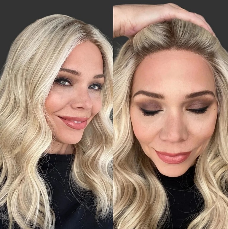 Ombre Blonde Balayage Wave Wig 100% Human Hair 13×4 Lace Front Wigs