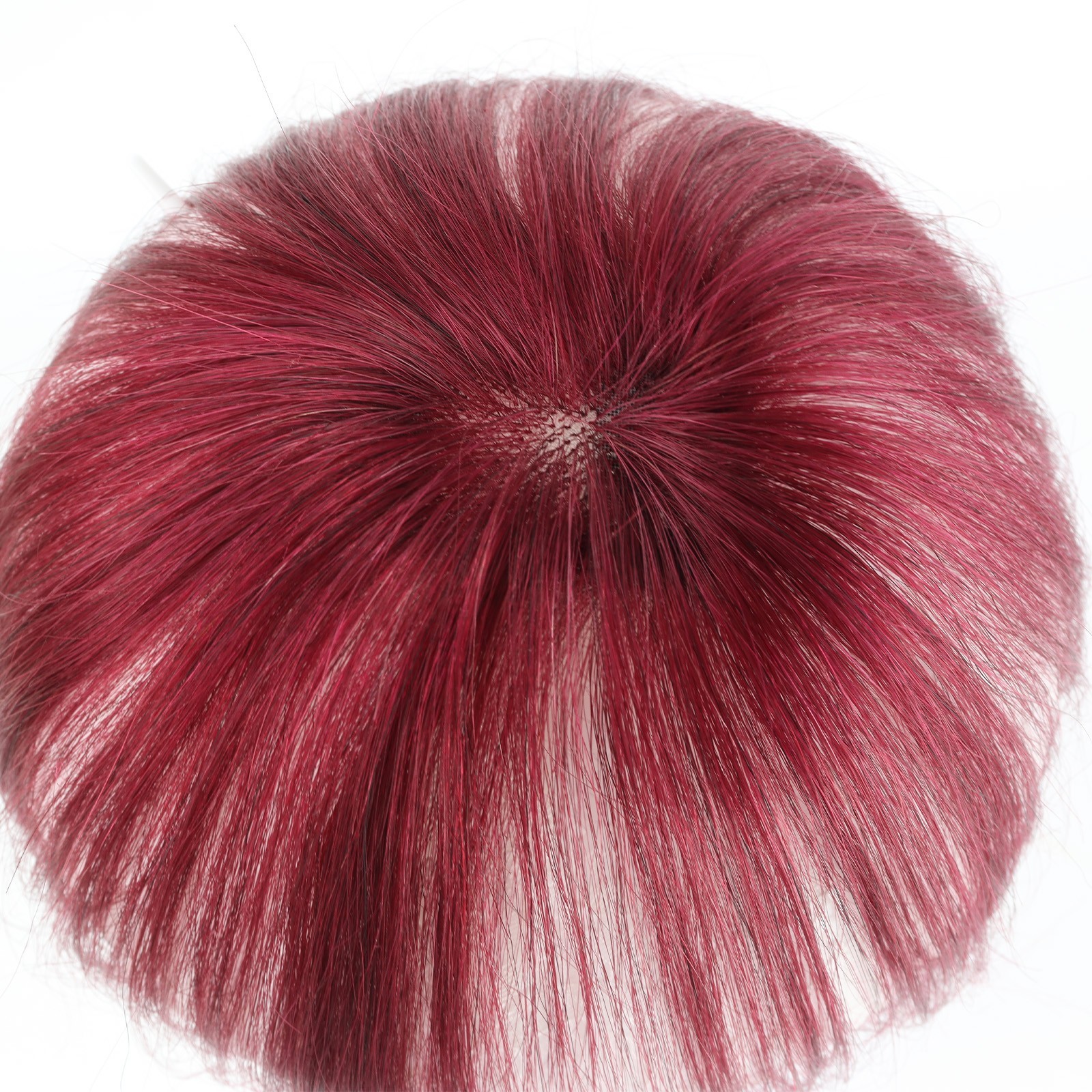 Short Hair Toppers For Women Natural Human Hair Extensions Mono Base Toupe