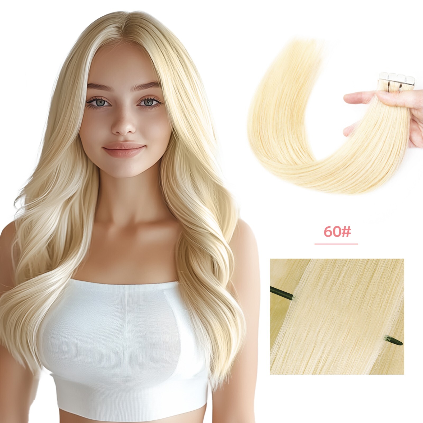 12-24 inch real hair wig pieces 100% real hair for all 16 pieces/pack