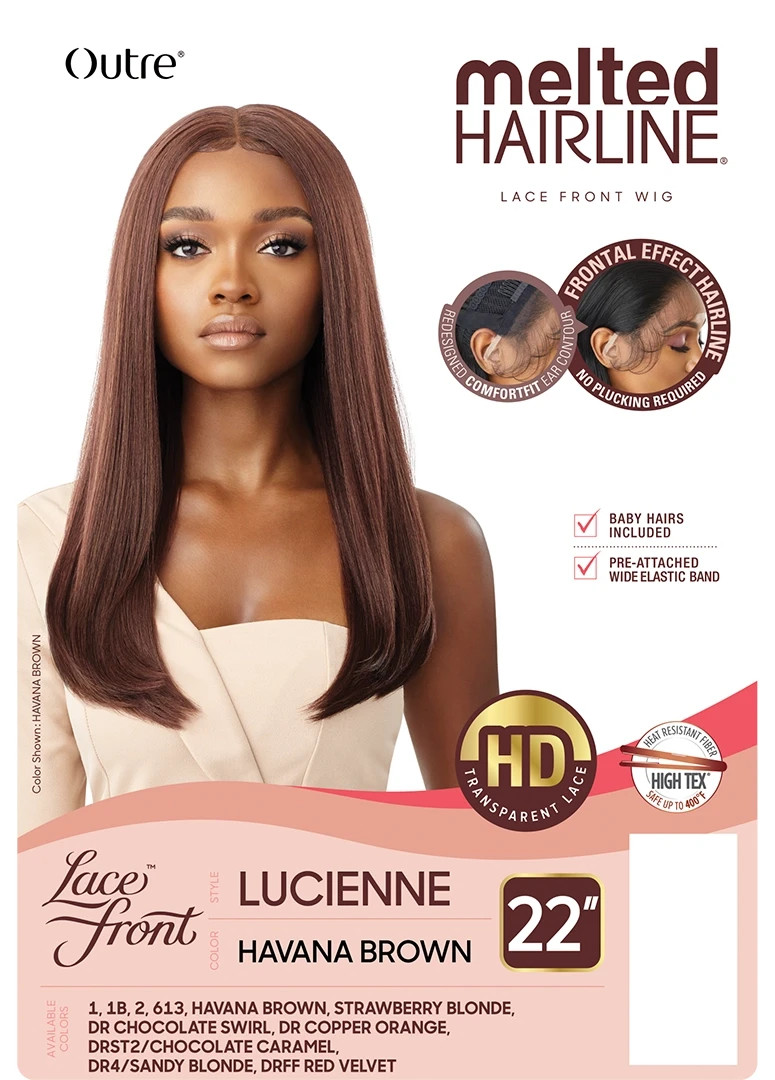 LUCIENNE by OUTRE Melted Hairline HD Lace Front Synthetic Soft Swiss Lace Wig