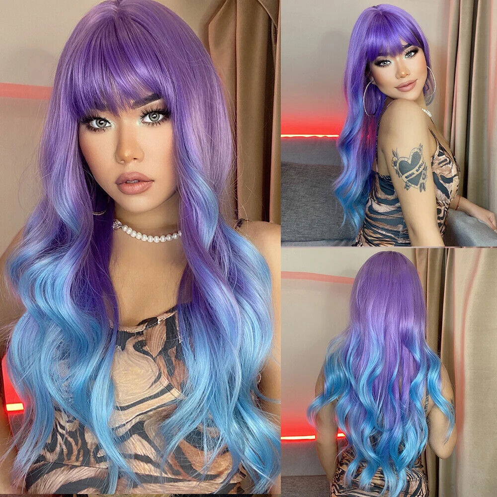 Long Body Wave Synthetic Hair Wigs for Women Fashion Cosplay Party Hair Wig