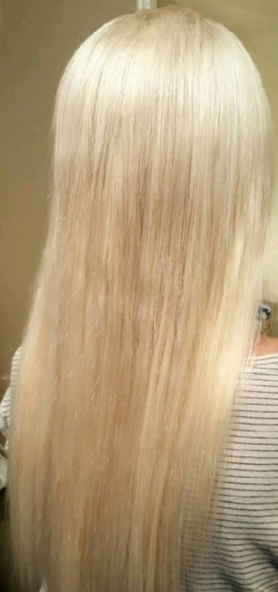 18″,20″ 100gr,40pc,Human Tape In Hair Extensions #613 Platinum Blonde w/golden