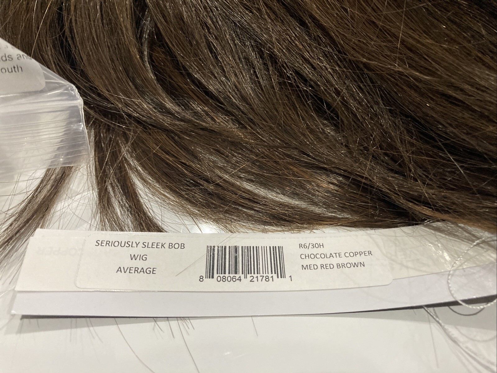 Hairdo Seriously Sleek Bob Styled Wig Chocolate Copper Medium Red Brown New
