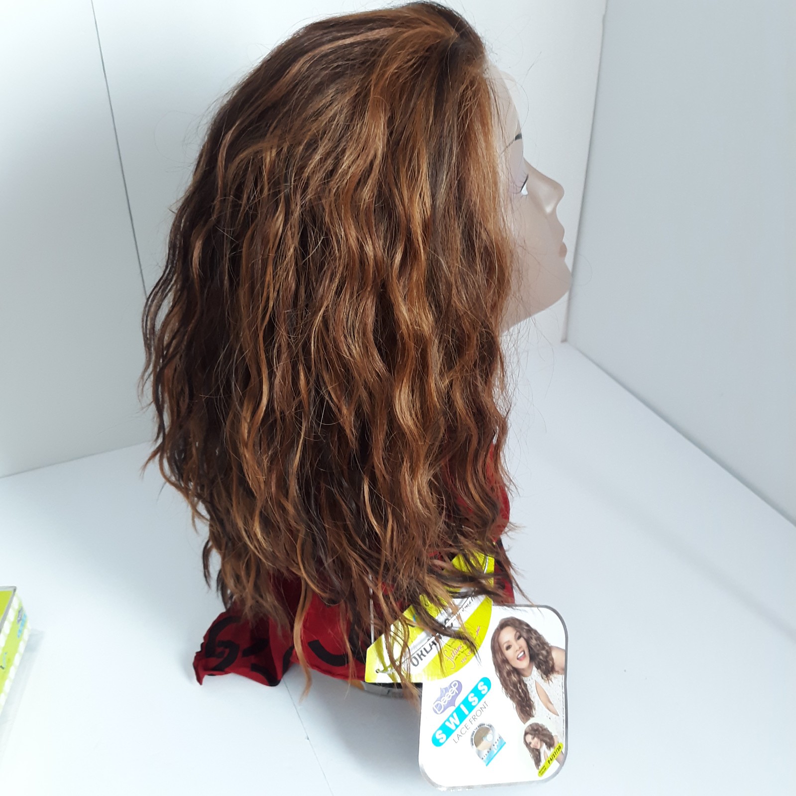 Vivica A Fox Womens Orlando-V Wig Deep Swiss Lace Front Synthetic Hair P4/27/30