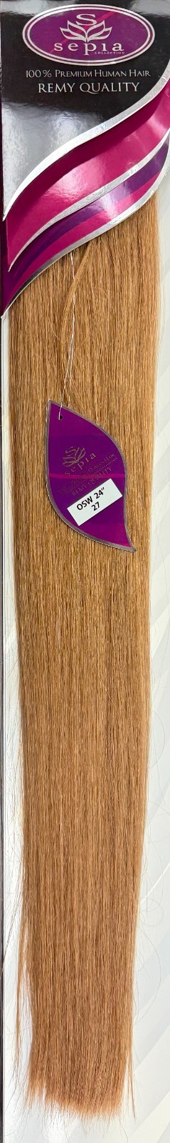 Sepia Premium Remy 100% Human Hair Extension 24″ Silky Straight #27 Honey Blonde
