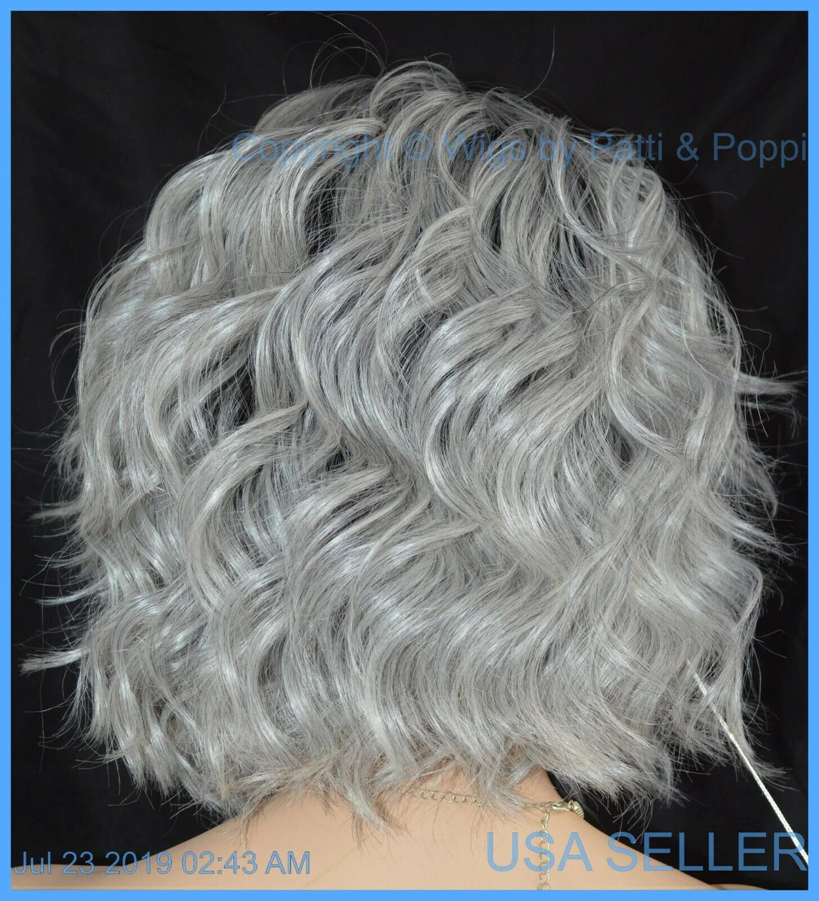 ATTITUDE RENE OF PARIS Orchid Wigs – LACE FRONT – New WAVY SILVER MIST ROOTED
