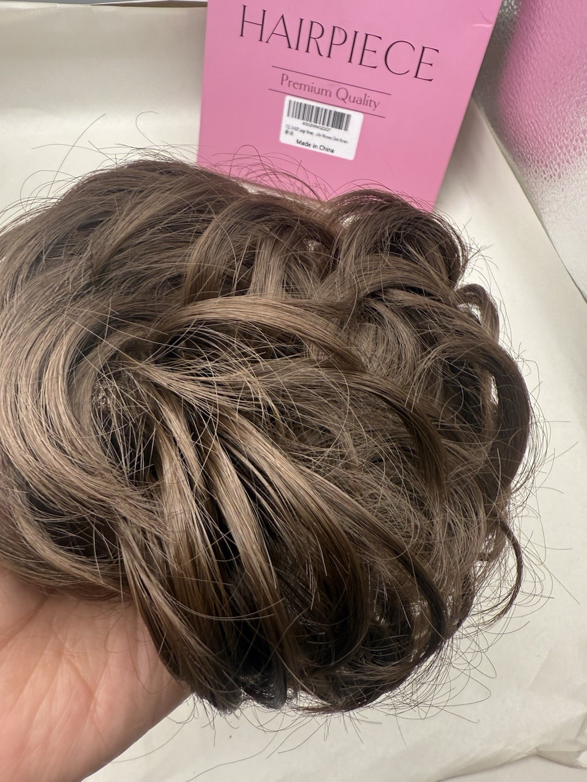 HAIR Large Messy Bun Hair Piece Wavy Curly Scrunchies Synthetic Chignon Ponytail