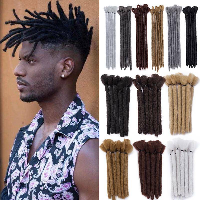 6-12″ Real Natural As Human Dreadlock Briading Hair Extension Black Brown Blonde