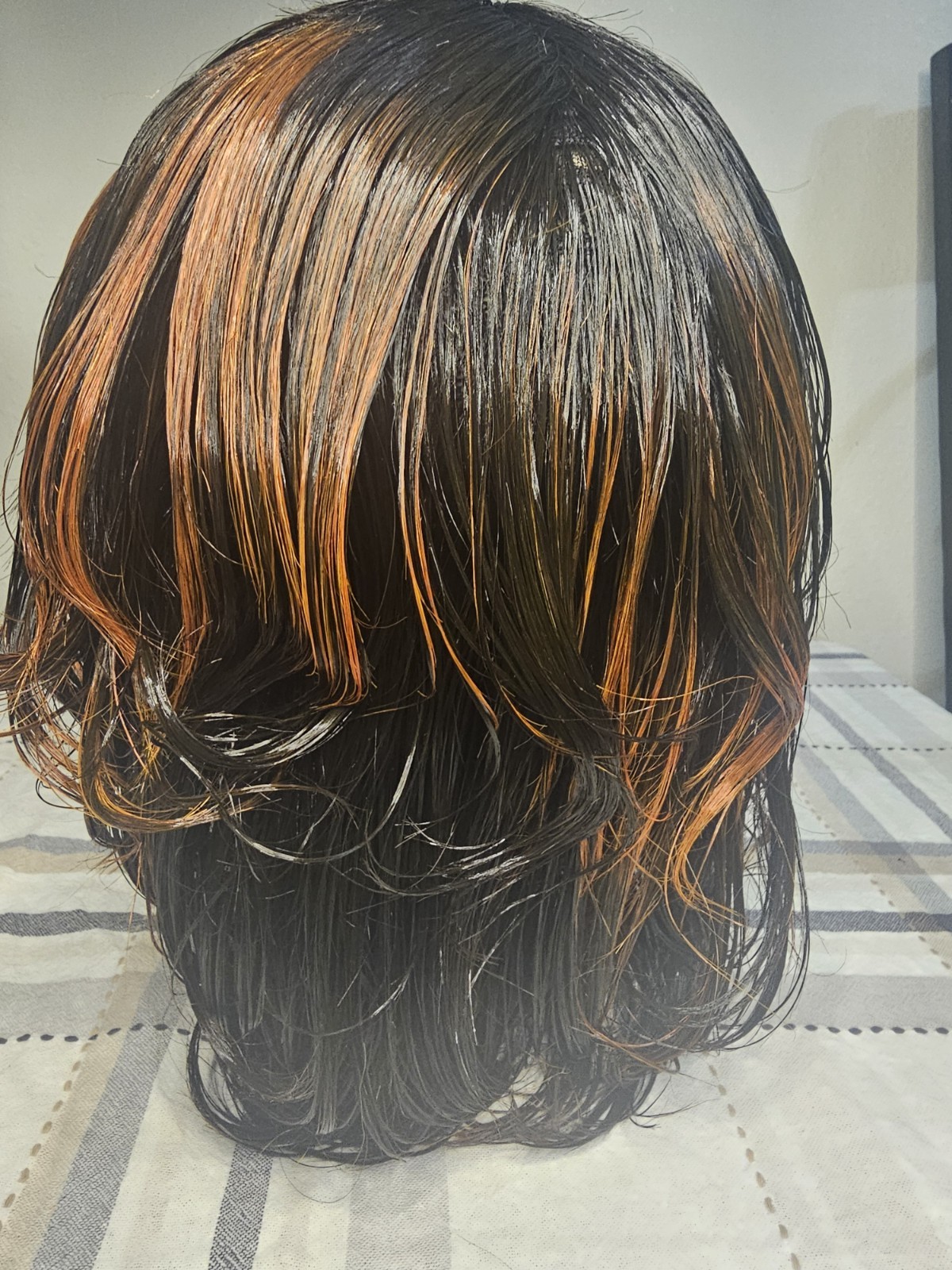 Bob Indonesia 100%HumanHair Wig Full Machine made No Lace