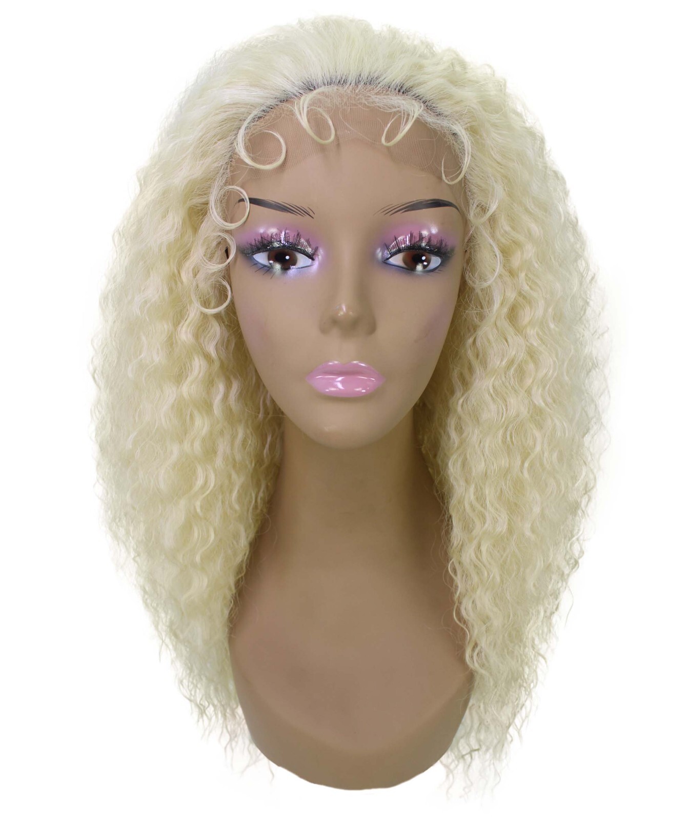 LUXLUXE Deja Curly Glamour 24 in Long 13×6 Wig, Heat Resistant Fibers, 20+ Shade
