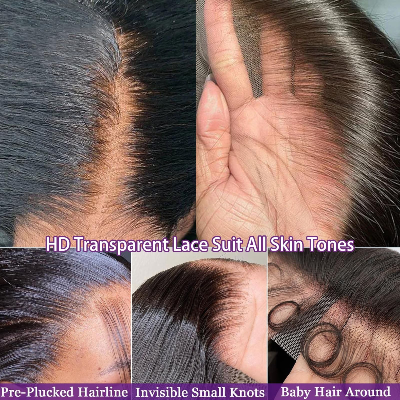 32 Inch 13×6 Lace Front Wigs Human Hair Pre Plucked 100% Human Hair Wig Strai…