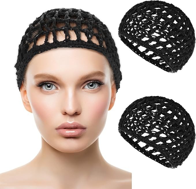 Thick Wig Cap Adjustable Mesh Net For Long Hair Braided Crochet Sew Weave Grip