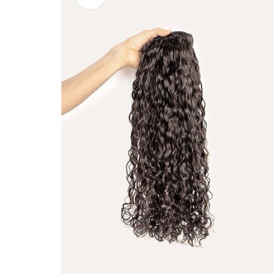 Bebonia Curly Dark Ash Brown Clip-In Hair Extensions 22in 110g Spiral