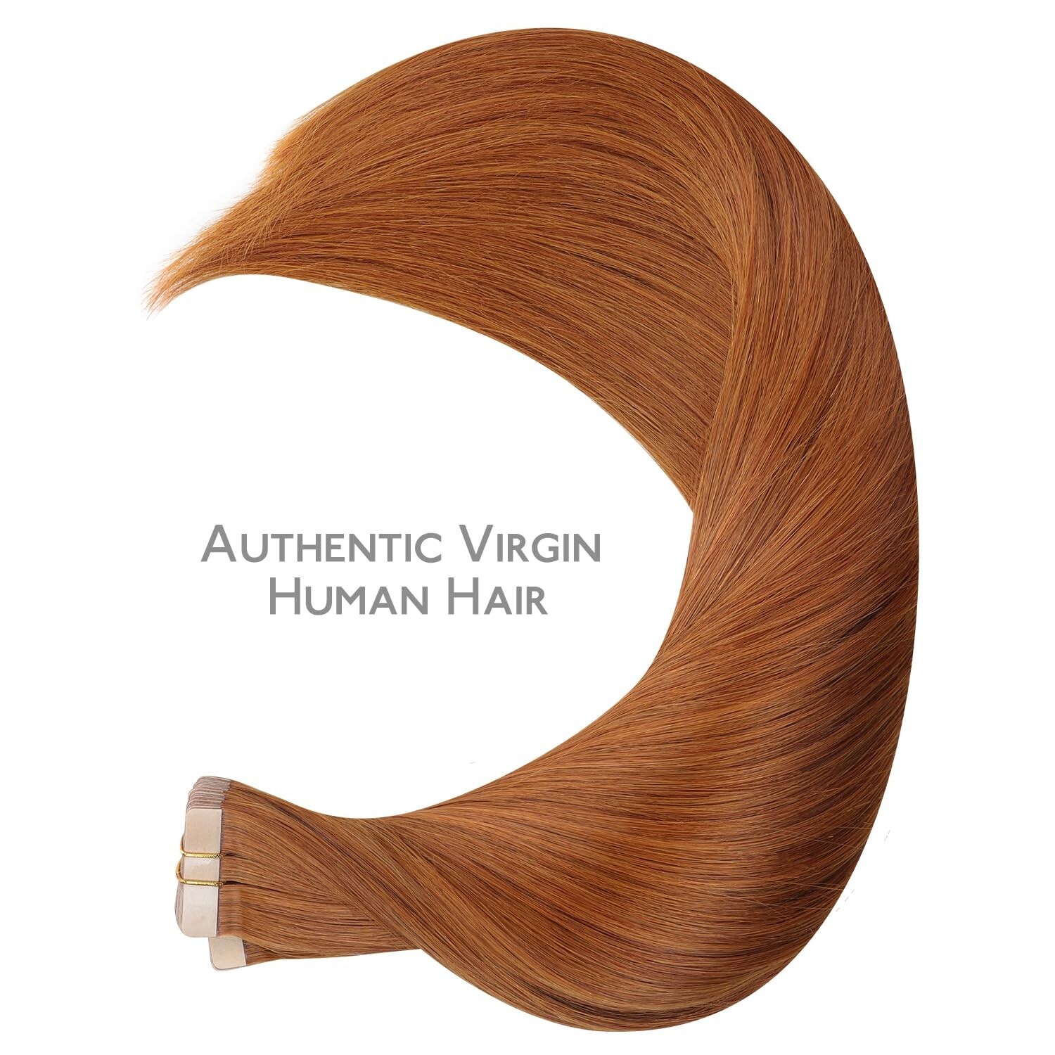 Wennalife Tape in Human Hair Extensions , 22 Inch 100g 40pcs DIRTY GINGER