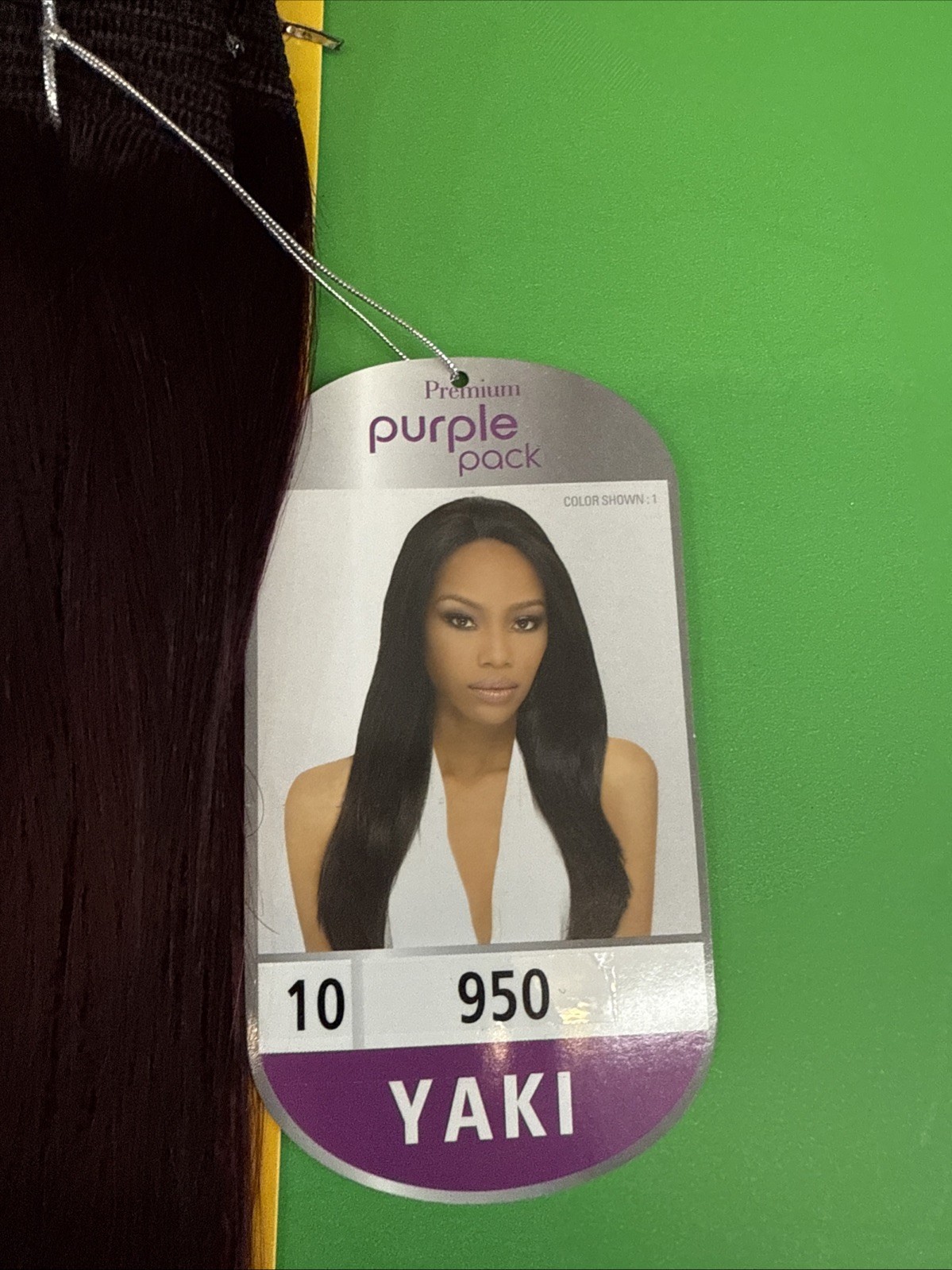 OUTRE PURPLE PACK 100% HUMAN HAIR YAKI WEAVE 10″ Inches Color #950 Wine