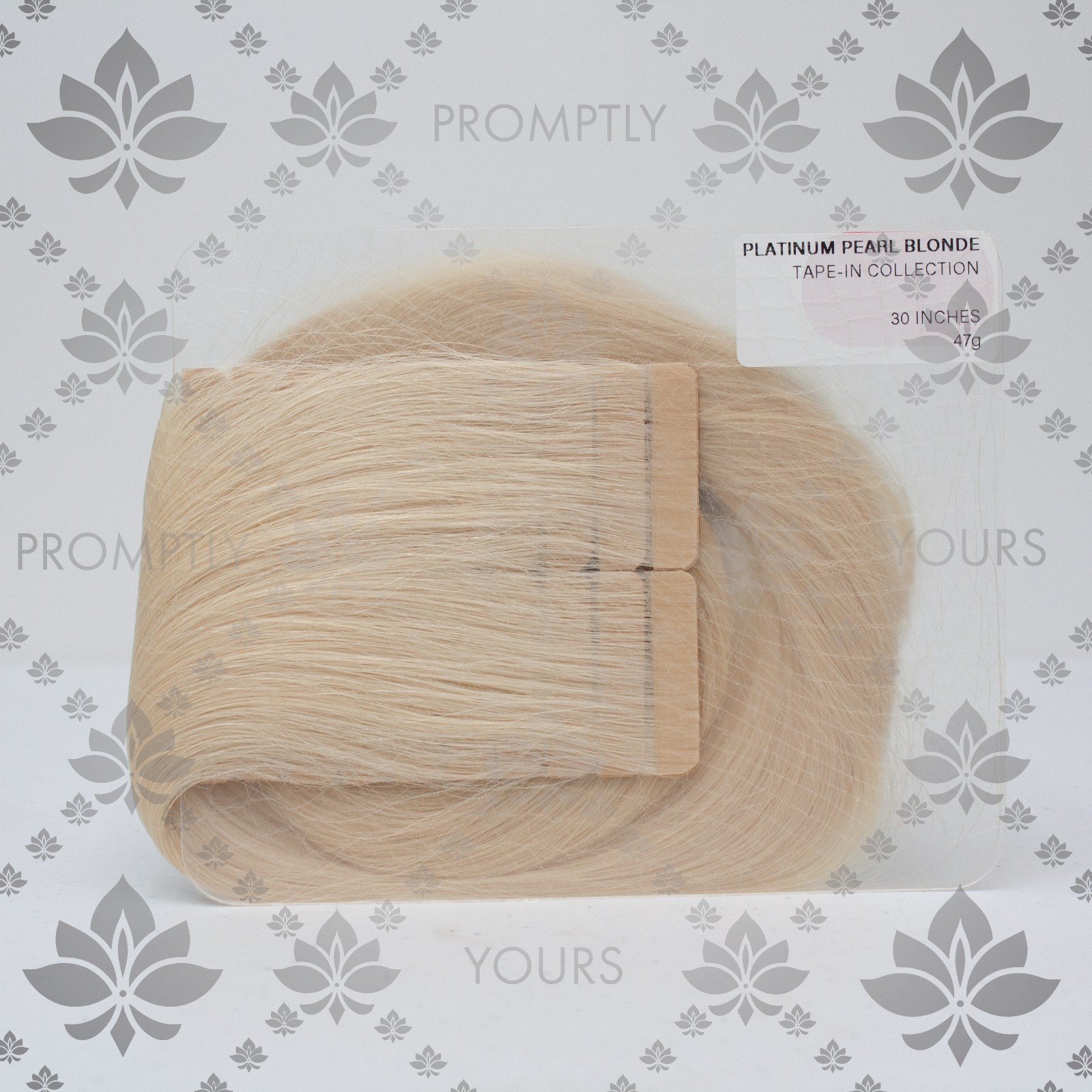 Luxy Tape-In Extensions 30″ Platinum Pearl – Premium 100% Remy Human Hair (50g)