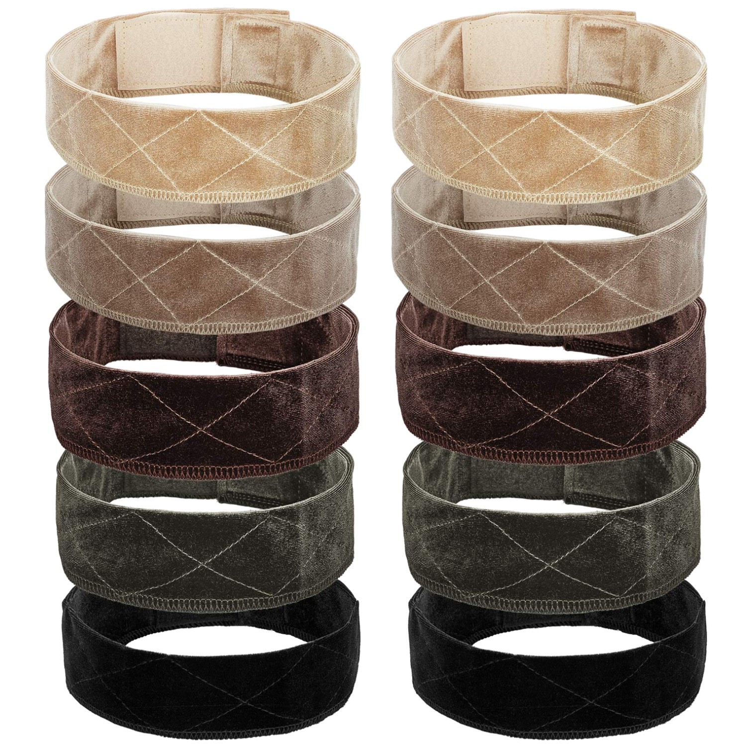 Velvet Headband Assortment – 10 Pcs