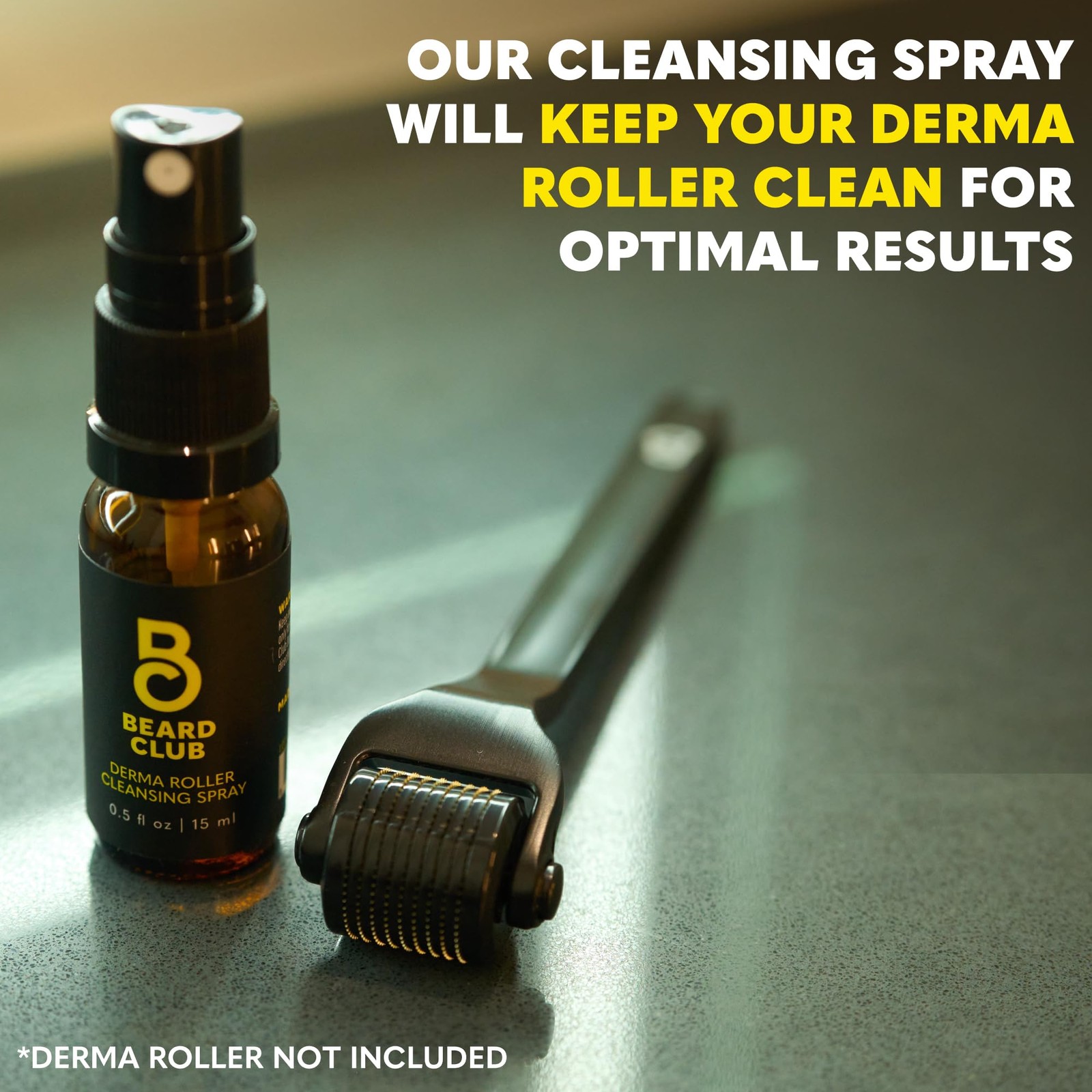 Derma Roller Cleansing Spray – Clean and Prolong Derma Roller Life – 0.5oz