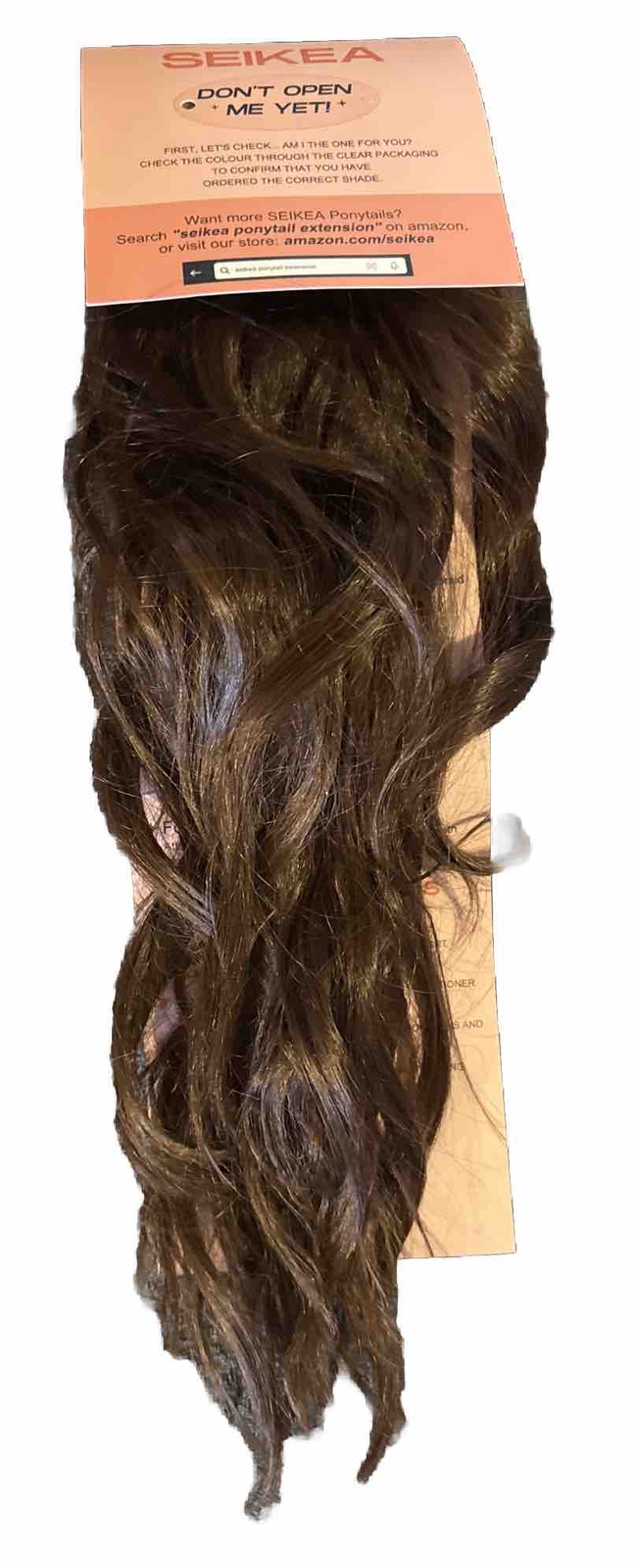Seikea Hair Extension 18″ – Open Damaged Package – See All Photos