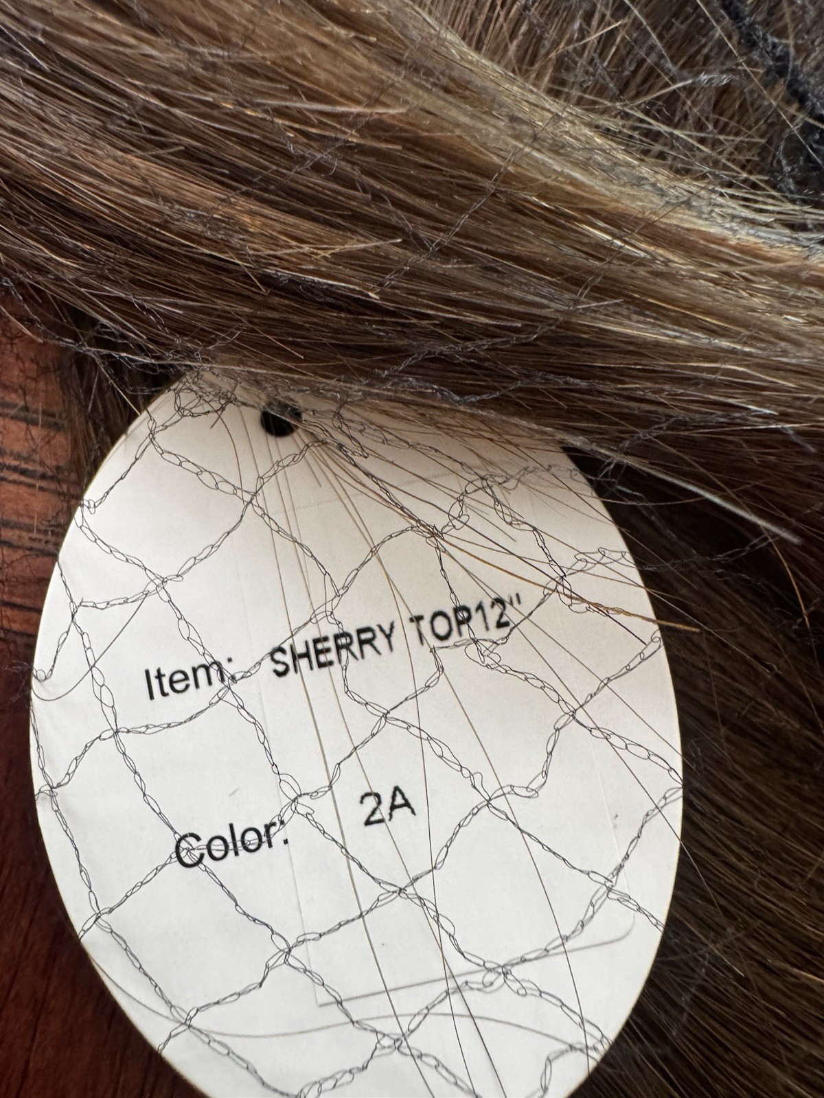 The Hair Shop Sherry Top 12” Human Hair Topper Clip In Brown 2A NEW