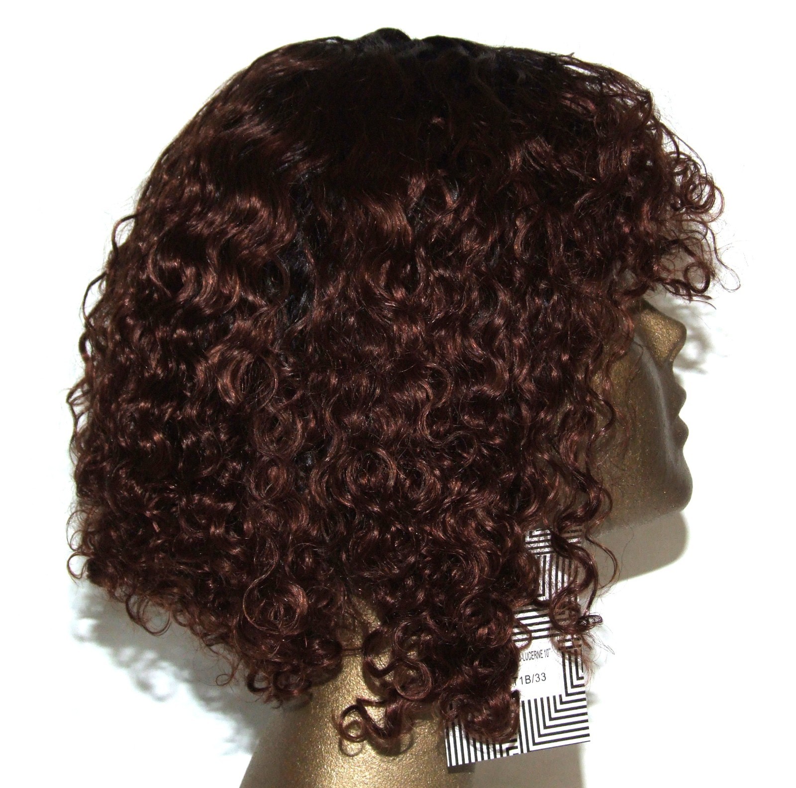 Spotlight 100% Human Hair Kinky Curly Auburn ES WH Pro-Lucerne 10″ TT1B/33