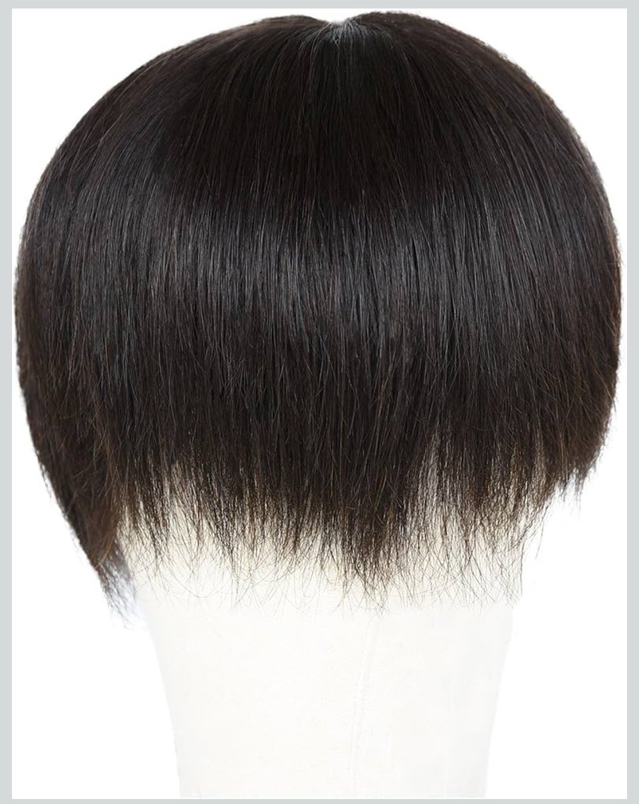 Hand Tied Lace/Slik Base with Biological Scalp Toupee Human Hair Extension Clip