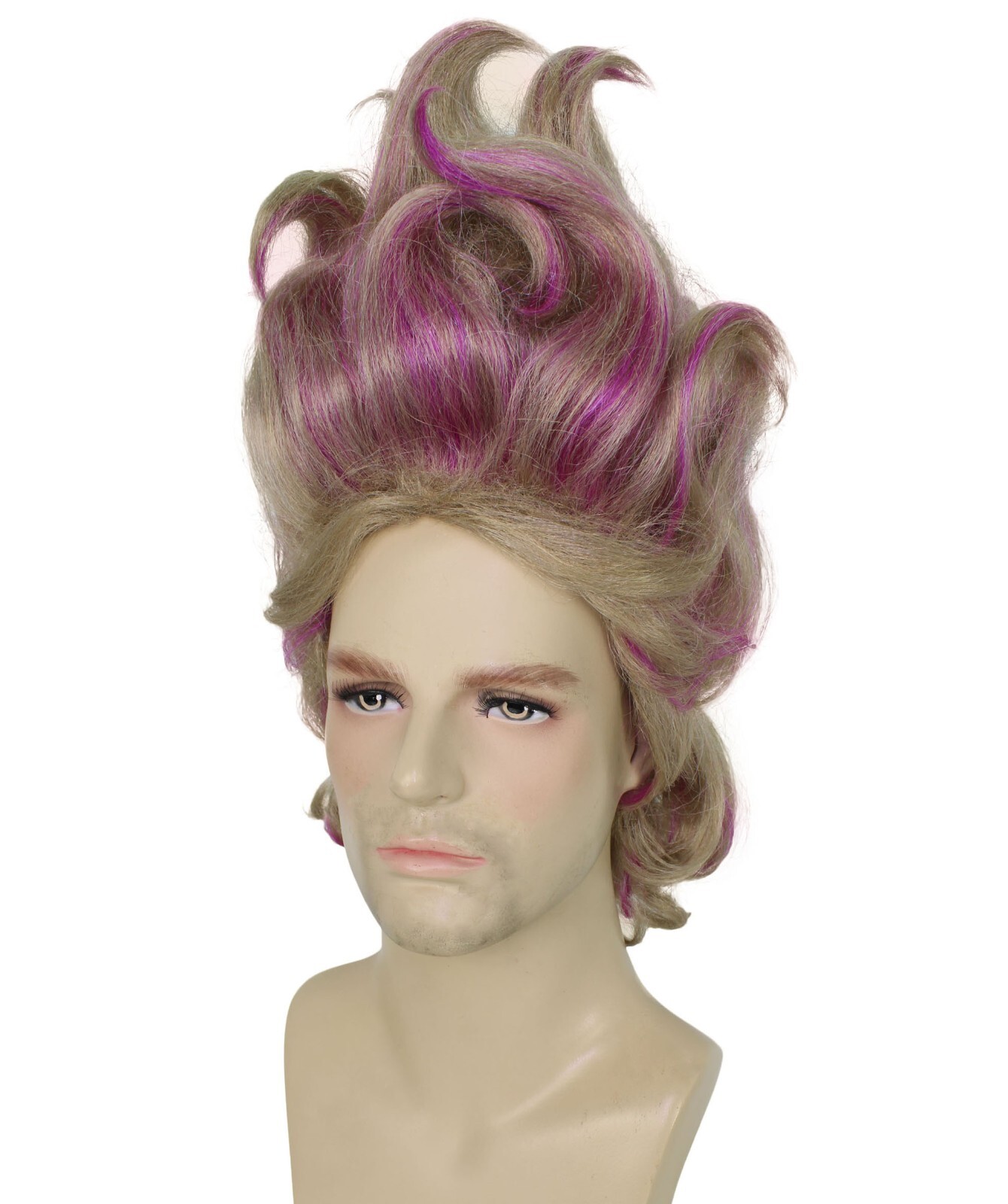 HPO Adult Men’s Anime Sea Witch Brown Updo Wig, Perfect for Halloween, HM-1665