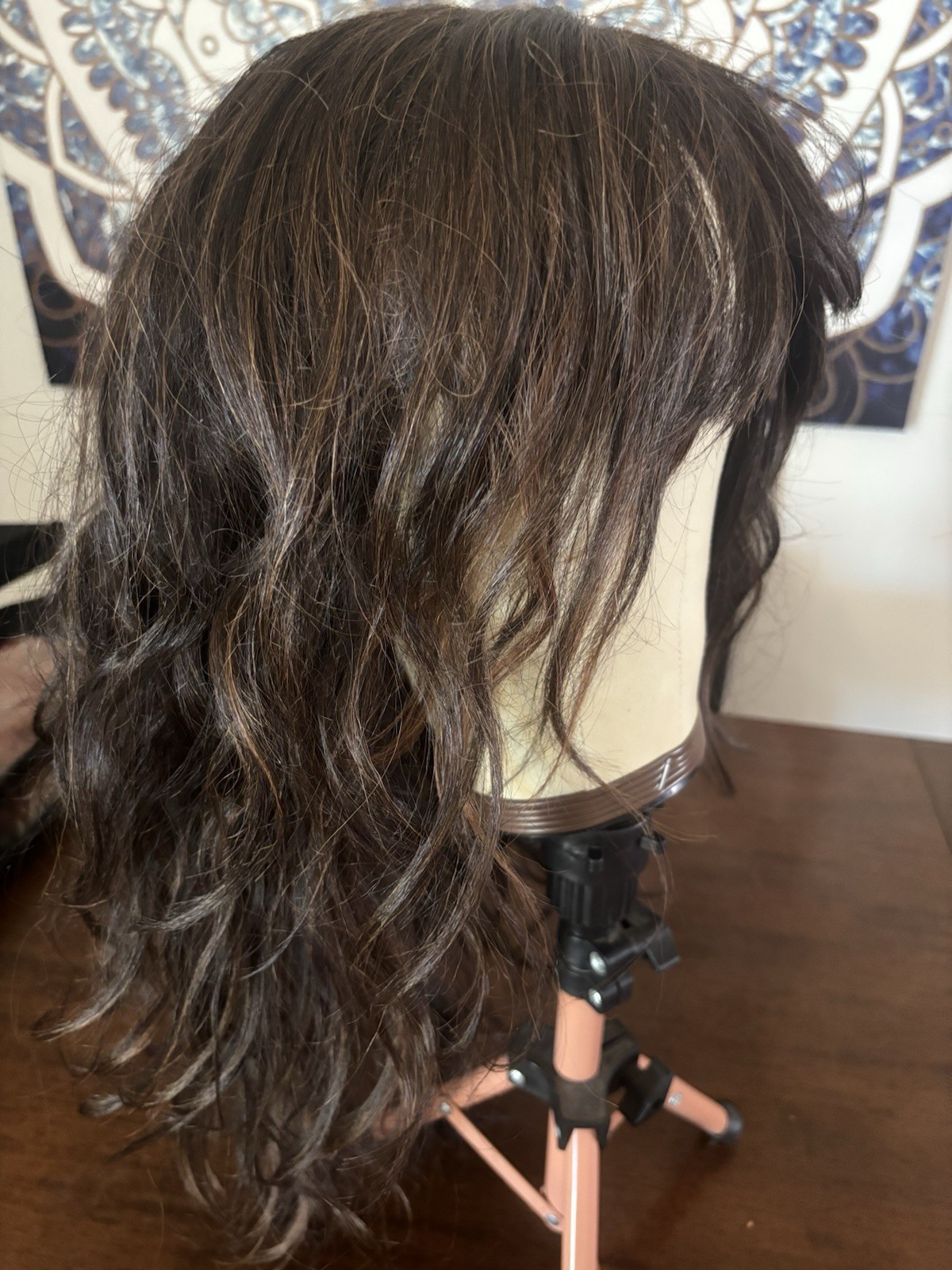 Luxury Lace, Front Tea, Part Heat, Safe, Synthetic Wig, Brunette Layers