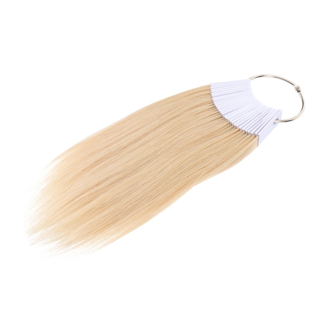 30 Pcs Real Human Hair Color Samples for Hair Styling and Salon Dye Practice