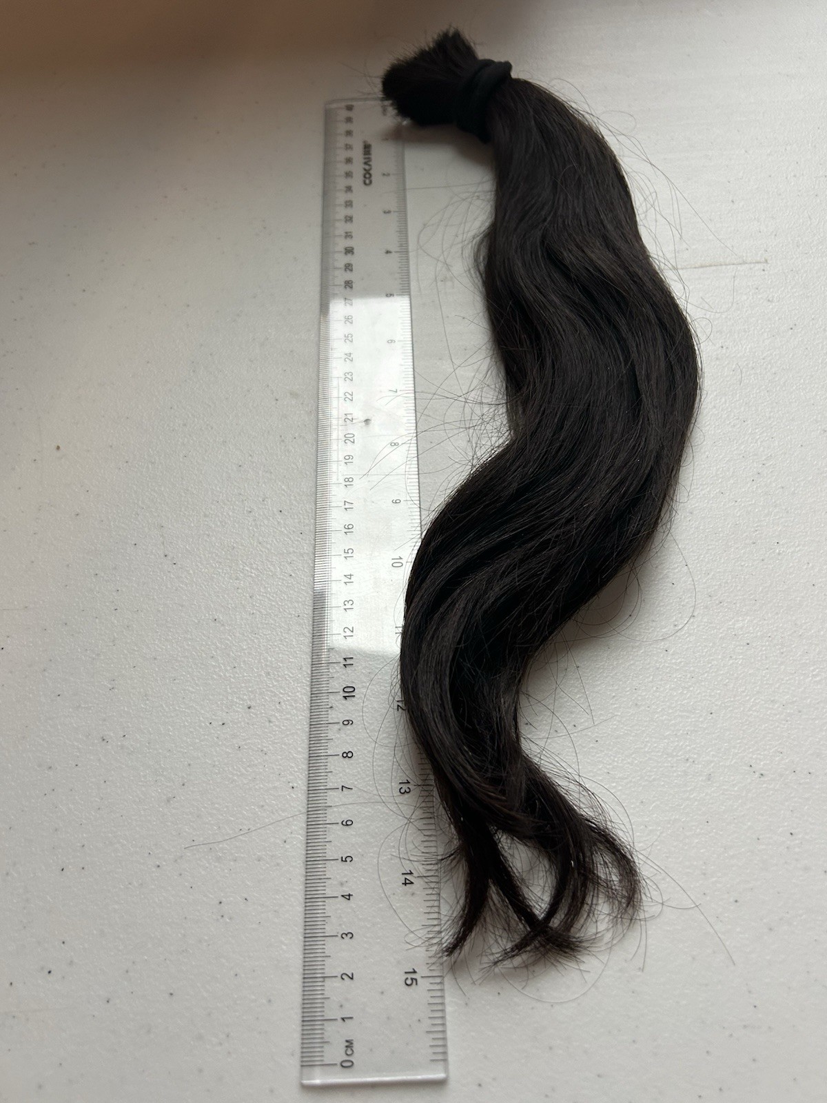 Real Natural Straight Asian Human Hair Black/Dark Brown Virgin 15 Inch 4 Oz