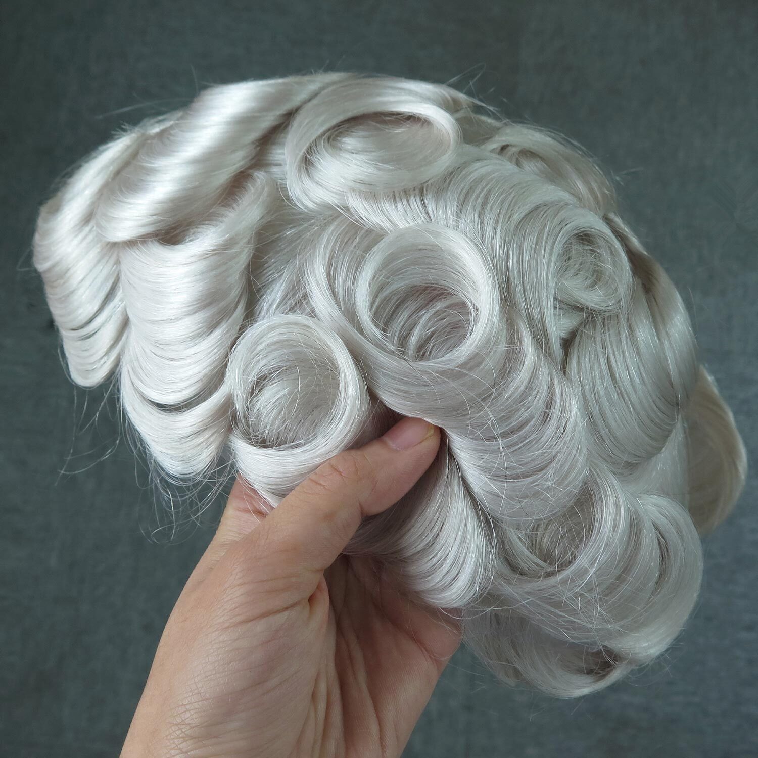 Men Hair pieces All Lace Toupee For Men Human Hair Replecement System White 60RY