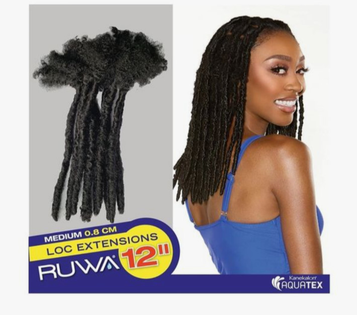 RUWA Loc Extensions 10in 350 Afro Kinky Synthetic Hair African Collection