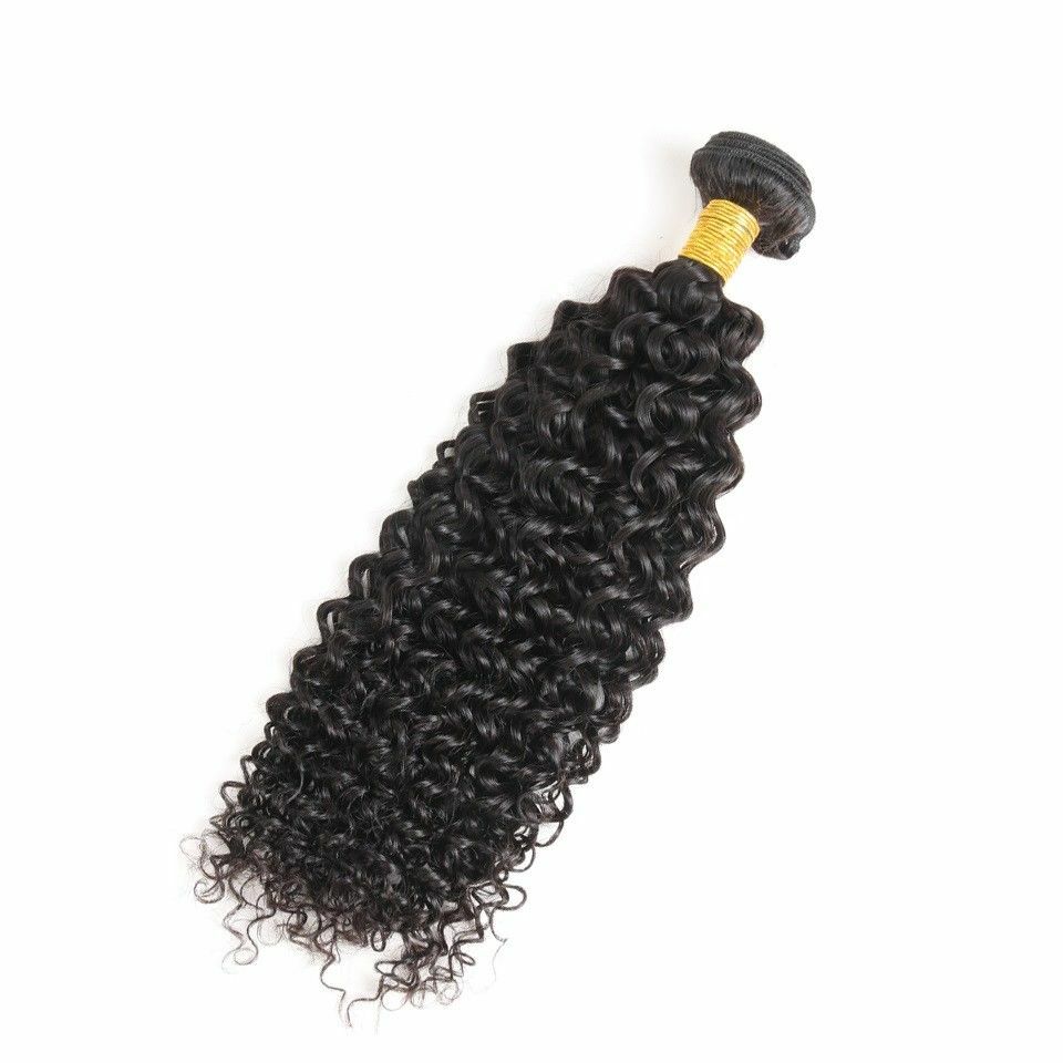 Jerry Curl Black Color #1B Brazilian 100 Virgin Human Hair bundle 10 – 28 In