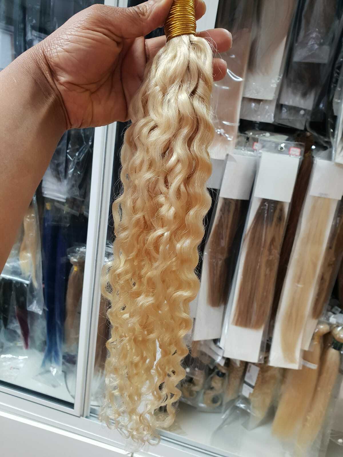 12A 100% BLONDE 613# PERUVIAN VIRGIN HUMAN HAIR ALL TEXTURE 10 TO 32INCH 100g(1)