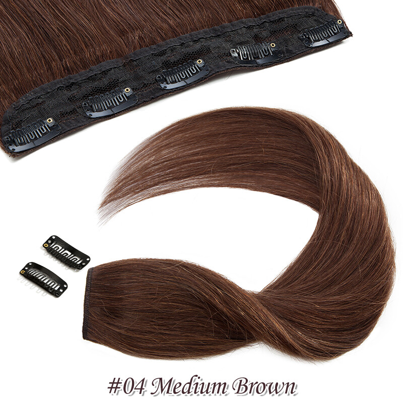 Thick One Piece Clip In Remy Human Hair Extensions Full Head 16/18/20/22/24Inch