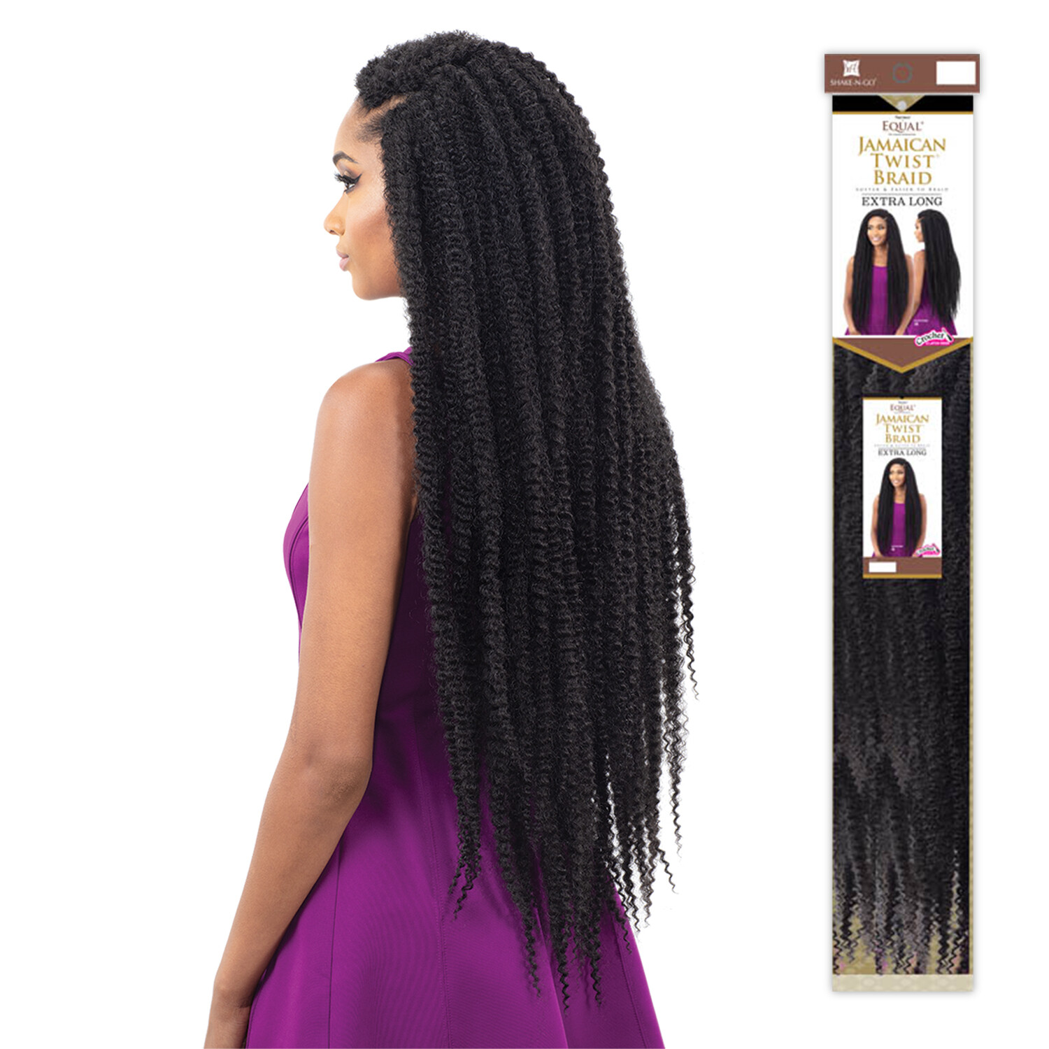 FREETRESS EQUAL CROCHET BRAIDS – JAMAICAN TWIST EXTRA LONG